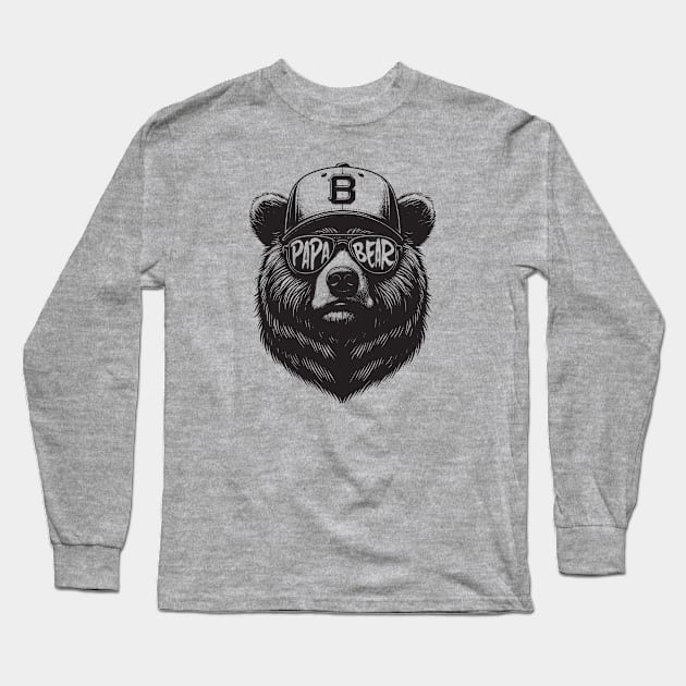 Papa Bear Long Sleeve T-Shirt by susanne.haewss@googlemail.com